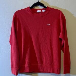 Levi's Women's Vibrant Red Crewneck Jacket